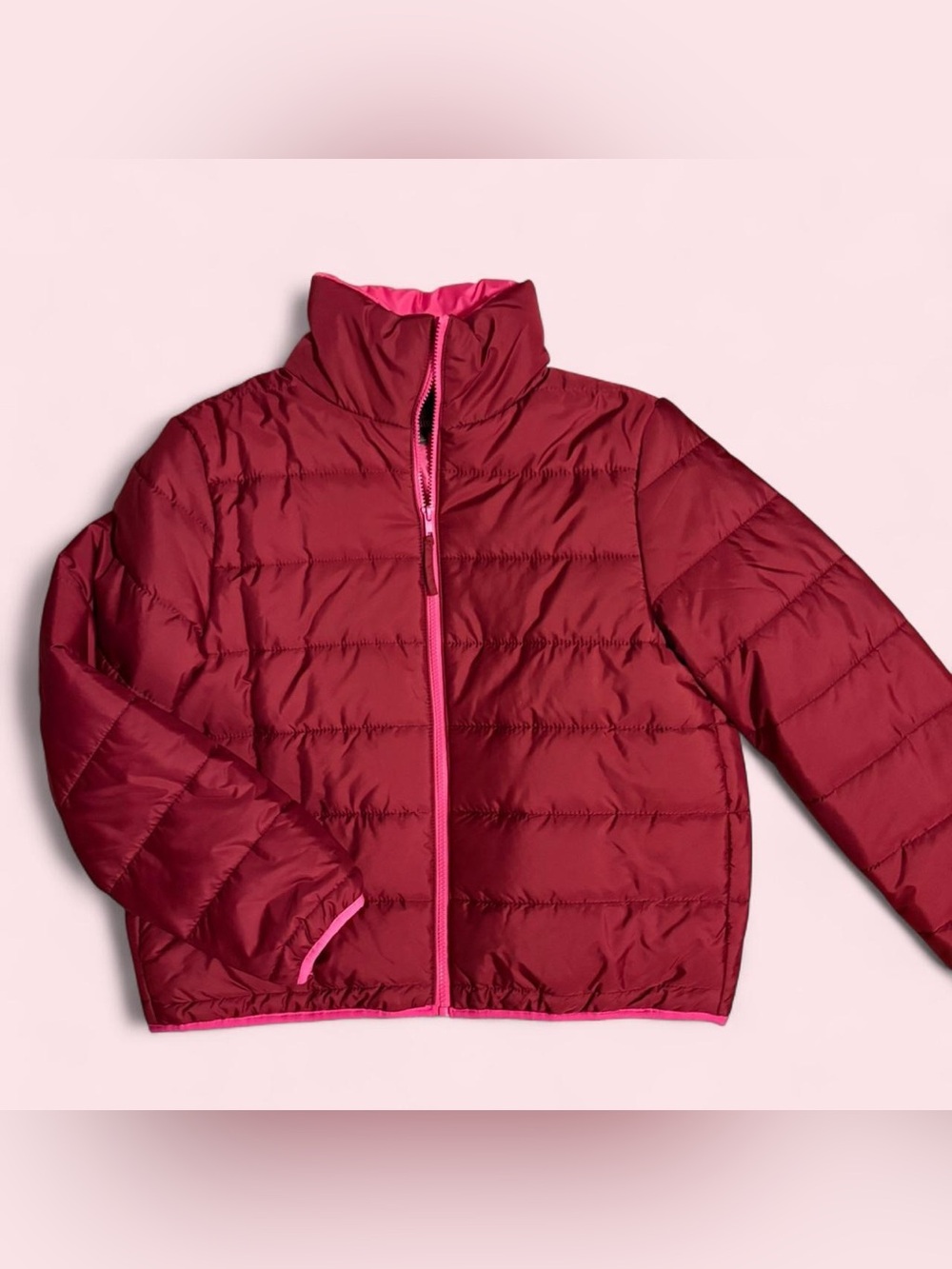 Wild Fable pink puffer jacket size Medium